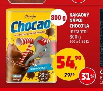 KAKAOVÝ NÁPOJ CHOCO'LA instantní 800 g