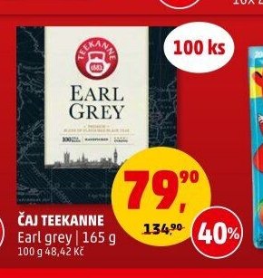 ČAJ TEEKANNE Earl grey 165 g