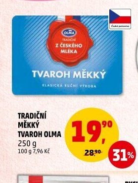 TRADIČNÍ MĚKKÝ TVAROH OLMA