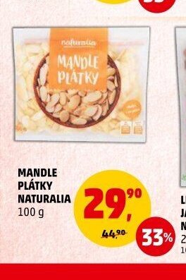 Mandle plátky Naturalia