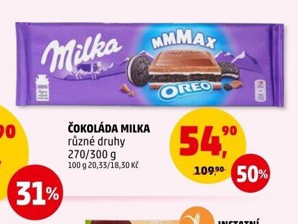 ČOKOLÁDA MILKA