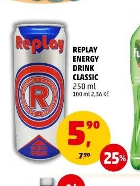 REPLAY ENERGY DRINK CLASSIC 250 ml