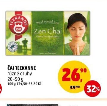ČAJ TEEKANNE různé druhy 20-50 g