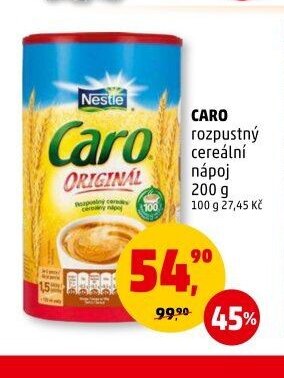 CARO rozpustný cereální nápoj 200 g
