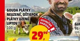Gouda plátky neuzené, Oštiepok Liptov