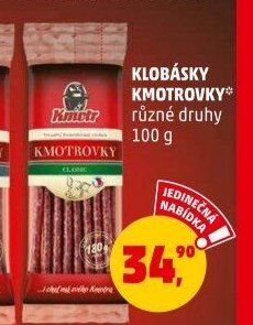 Klobásky Kmotrovky různé druhy