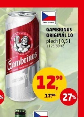 GAMBRINUS ORIGINÁL 10