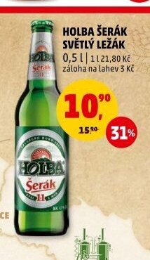 HOLBA ŠERÁK SVĚTLÝ LEŽÁK