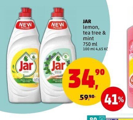 Jar lemon, tea tree & mint 750 ml