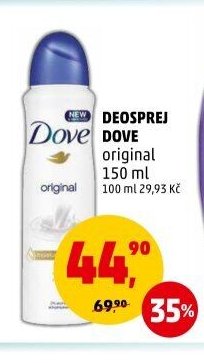 Deosprej Dove original 150 ml