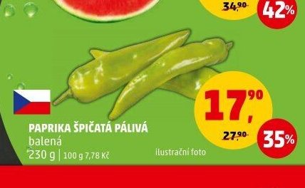 PAPRIKA ŠPIČATÁ PÁLIVÁ