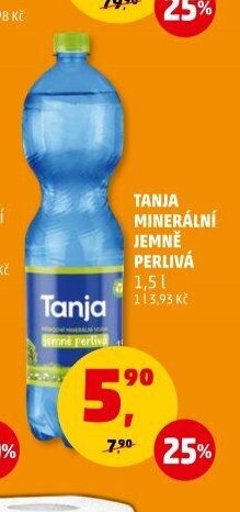 Tanja minerální jemně perlivá