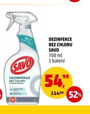 DEZINFEKCE BEZ CHLORU SAVO 700 ml