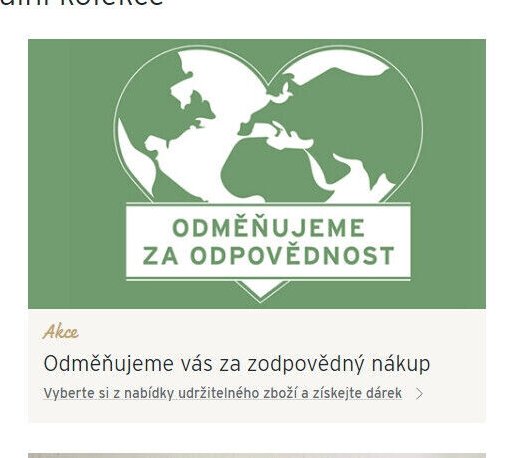 Odměňujeme vás za zodpovědný nákup