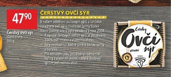 Čerstvý ovčí sýr