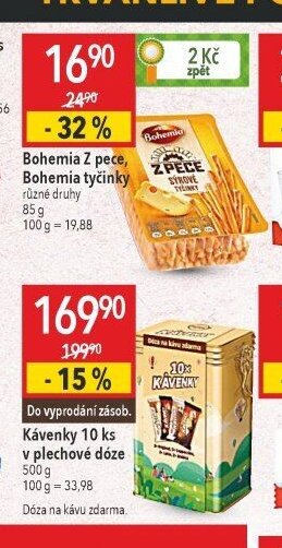 Bohemia Z pece, Bohemia tyčinky