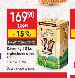 Kávenky 10 ks v plechové dóze