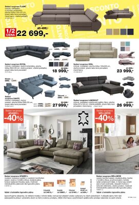 akční leták Sconto nábytek 12.8.2022-21.8.2022