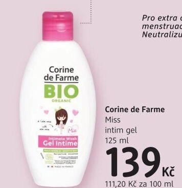 Dětský intimní mycí gel Miss Corine de Farme