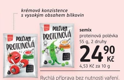 Instantní proteinová polévky Semix
