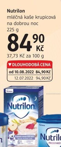 Kaše krupicová mléčná Dobrou noc Nutrilon