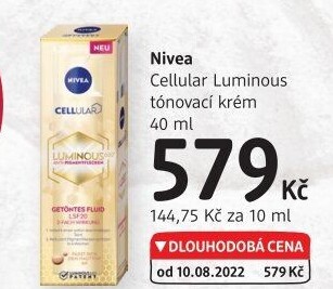 Krém pleťový tónovací Cellular Luminous Nivea