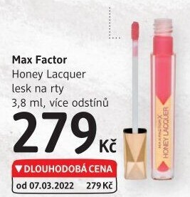 Lesk na rty Honey Lacquer Max Factor
