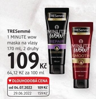 Maska na vlasy 1 minute wow TRESemmé