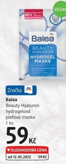 Maska pleťová textilní Balea