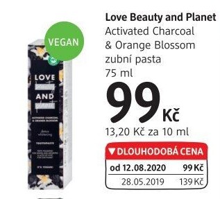 Pasta na zuby Activated Charcoal &amp