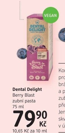 Pasta na zuby Berry Blast Dental Delight