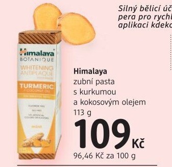 Pasta na zuby s kurkumou a kokosovým olejem Himalaya