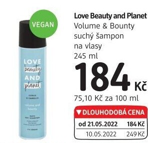 Šampon suchý Love Beauty and Planet