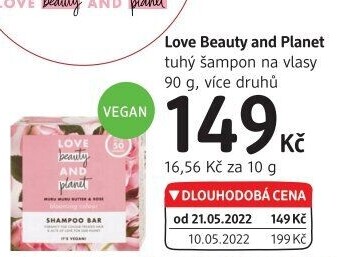 Tuhý šampon Love Beauty and Planet