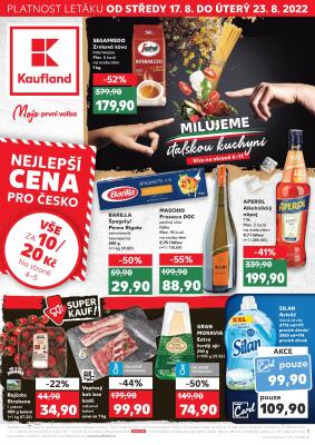 akční leták Kaufland 17.8.2022-23.8.2022