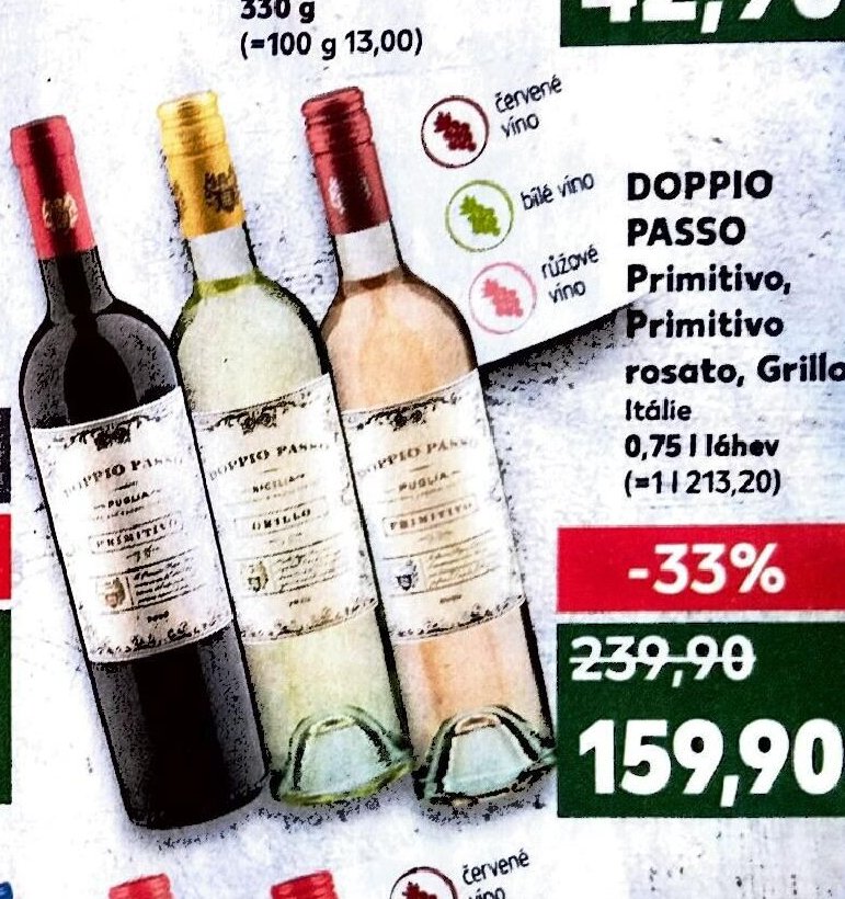 Doppio Passo Primitivo, Primitivo rosato, Grillo