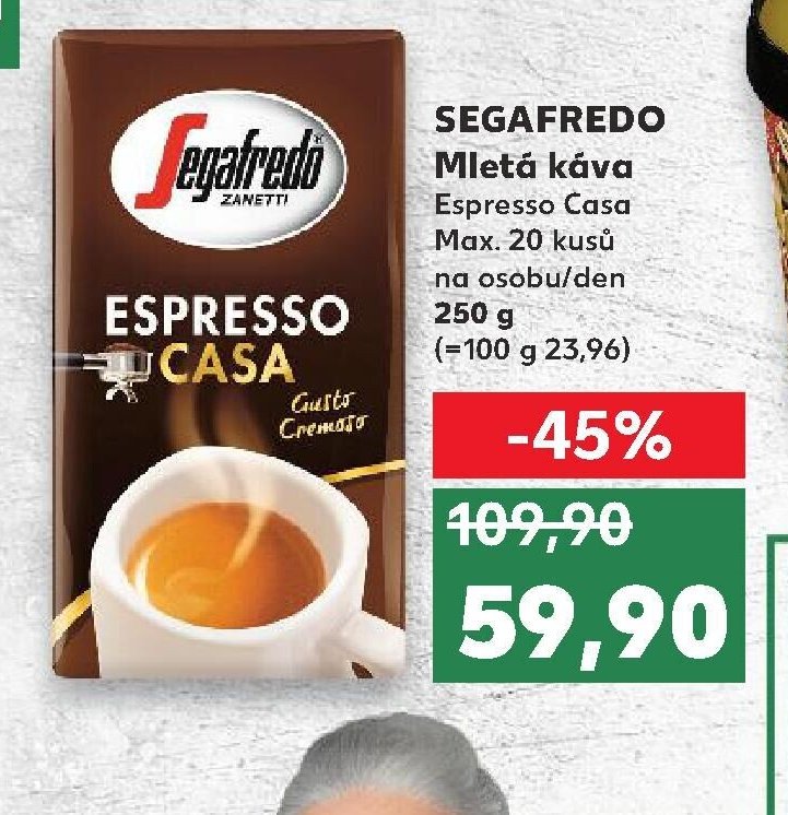 Segafredo Mletá káva Espresso Casa 250g