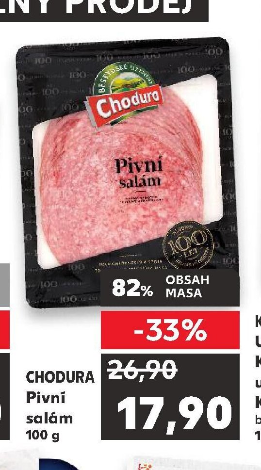 CHODURA Pivní salám 100 g