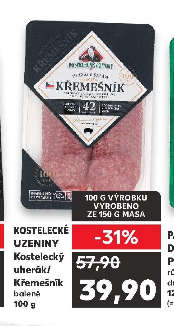 KOSTELECKÉ UZENINY Kostelecký uherák/Křemešník 100 g