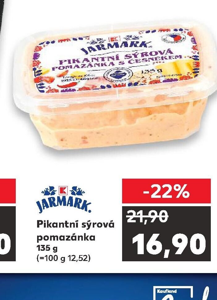 JARMARK Pikantní sýrová pomazánka