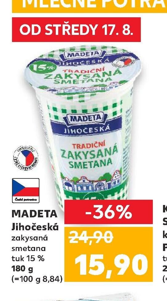 MADETA Jihočeská zakysaná smetana