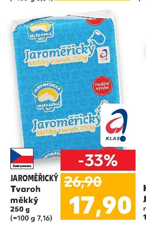 JAROMĚŘICKÝ Tvaroh měkký