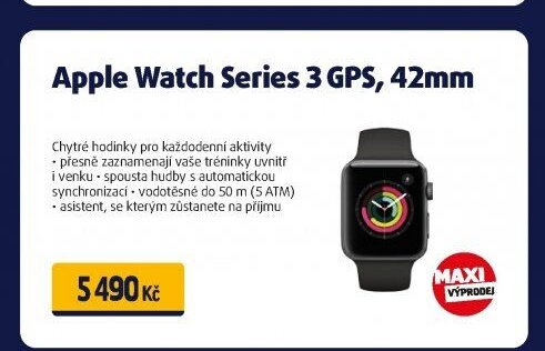 Apple Watch Series 3 GPS, 42mm