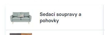 Sedací soupravy a pohovky