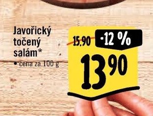 Javořický točený salám