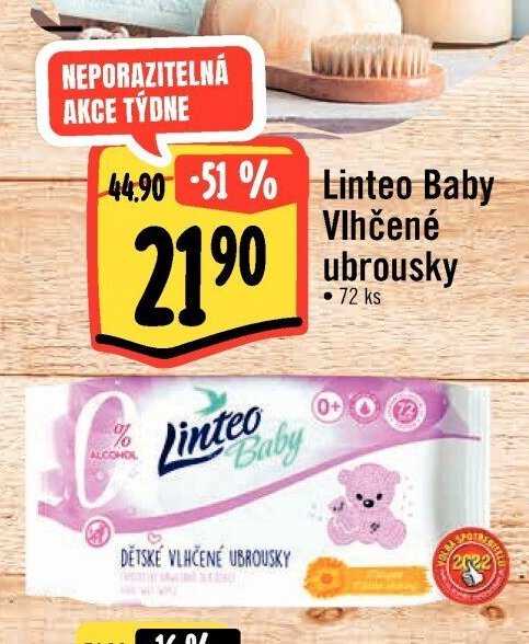 Linteo Baby Vlhčené ubrousky