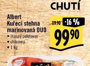 Albert Kuřecí stehna marinovaná DUO