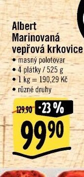 Albert Marinovaná vepřová krkovice