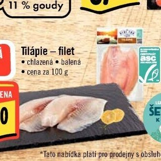 Tilápie - filet