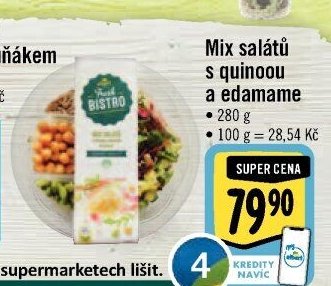 Mix salátů s quinoou a edamame